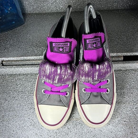 Converse Double Upper Tongue Sneakers Shoes Size 6 - Picture 2 of 9